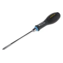Stanley Pozidriv Screwdriver with PZ2 Tip, 125 mm Chrome Vanadium Steel Blade, Large Soft Grip FMHT0-62624