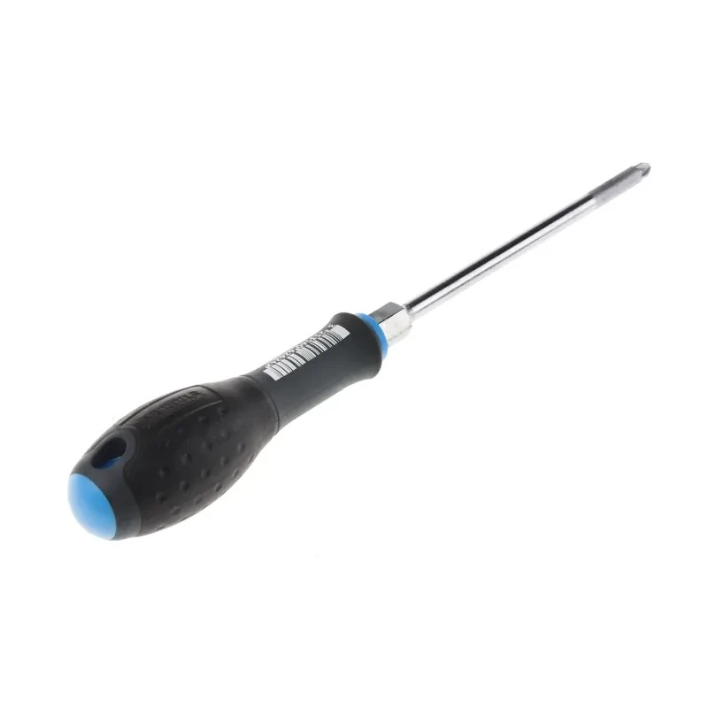 Stanley Pozidriv Screwdriver with PZ2 Tip, 125 mm Chrome Vanadium Steel Blade, Large Soft Grip FMHT0-62624