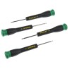 Stanley Precision Torx Screwdriver Set, 4 Pieces, Tips T6 T7 T8 T9, Soft-Grip Handle STHT0-62630