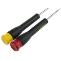 Stanley Slotted Phillips Precision Screwdriver Set 6 Pieces Tip Sizes 2x40 mm, 2.5x40 mm, 3x40 mm, PH000, PH00 STHT0-62632