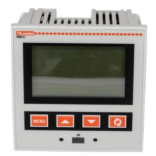 Lovato Electric 3 Phase Digital LCD Energy Meter, Meter Accuracy ±1%, 92mm Cutout, 6 A Maximum Measurement DMG600