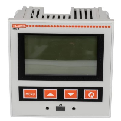 Lovato Electric 3 Phase Digital LCD Energy Meter, Meter Accuracy ±1%, 92mm Cutout, 6 A Maximum Measurement DMG600