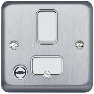 MK Electric 13A 1 Gang Switched Fused Spur Albany Plus Range Surface Flush Mount 115V NFC61-341 