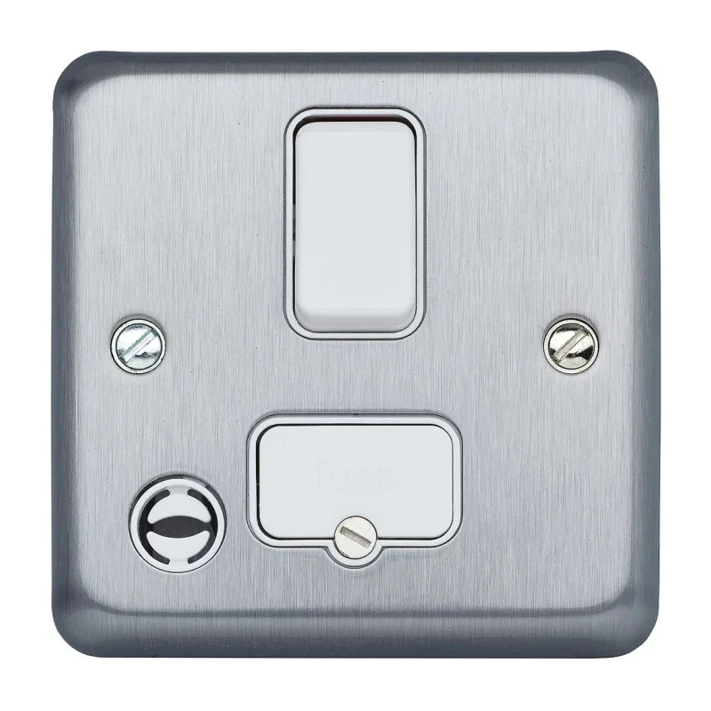 MK Electric 13A 1 Gang Switched Fused Spur Albany Plus Range Surface Flush Mount 115V NFC61-341 