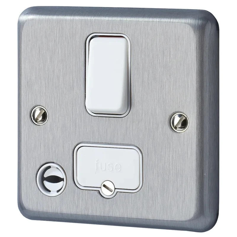 MK Electric 13A 1 Gang Switched Fused Spur Albany Plus Range Surface Flush Mount 115V NFC61-341 