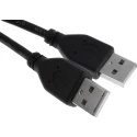 RS PRO IC Socket USB Cable Male USB Type A to Male USB Type A USB 2.0 Black 1 m 182-8482