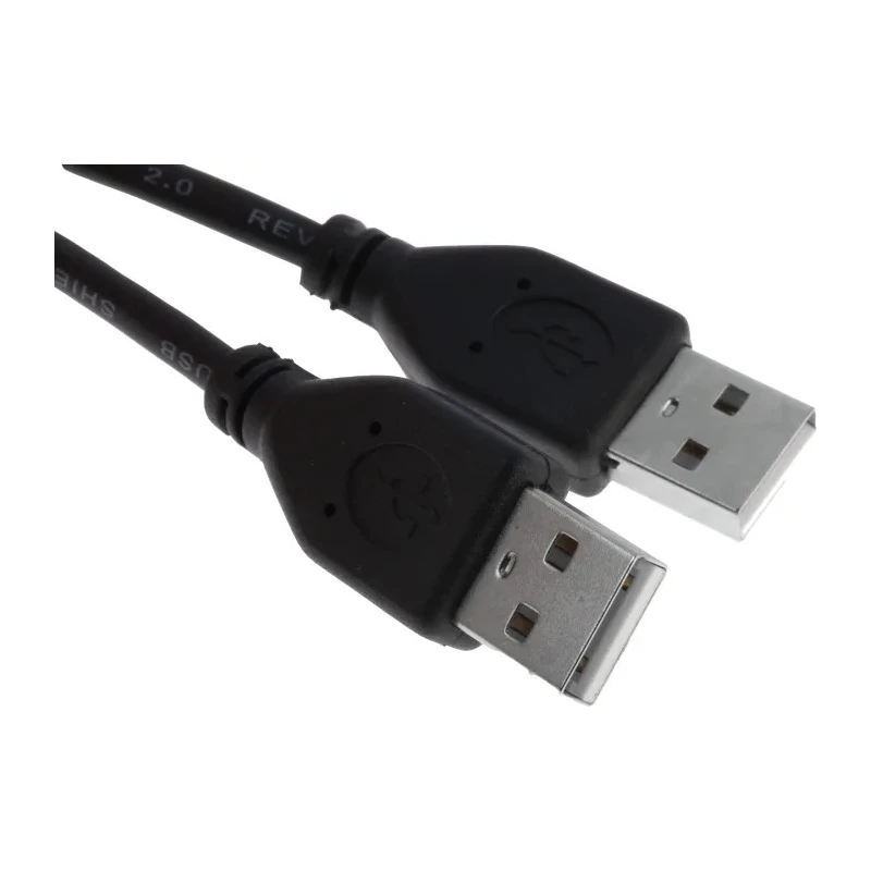 RS PRO IC Socket USB Cable Male USB Type A to Male USB Type A USB 2.0 Black 1 m 182-8482