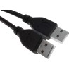 RS PRO IC Socket USB Cable Male USB Type A to Male USB Type A USB 2.0 Black 1 m 182-8482