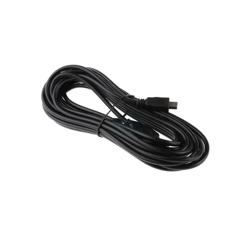 RS PRO IC Socket USB Cable Male USB Type A to Male USB 2.0 Mini USB Type B Black 5m 182-8494