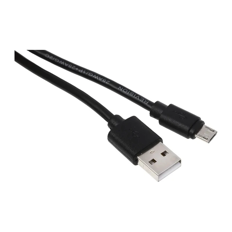 RS PRO IC Socket USB Cable Male USB Type A to Male USB 2.0 Micro USB Type B 1.8m 182-8496