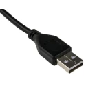 RS PRO IC Socket USB Cable Female USB Type A to Female USB 2.0 Black 120 mm 182-8487