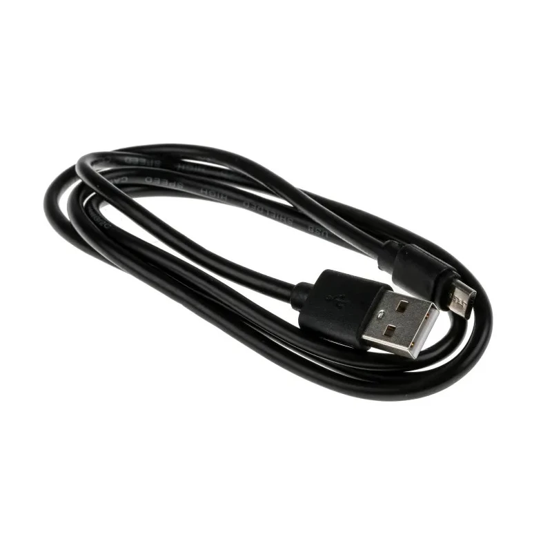 RS PRO IC Socket USB Cable Male USB Type A to Male Micro USB Type B USB 2.0 Black 1 m 182-8495