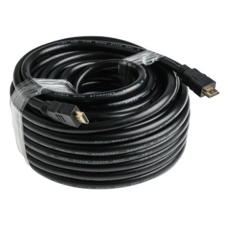 RS PRO 20 m 4K HDMI Cable Male to Male HDMI Black 182-8501