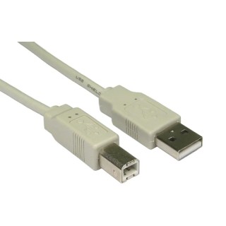 RS PRO IC Socket USB Cable Male USB Type A to Male USB Type B USB 2.0 1.8 m 182-8549