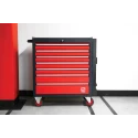 RS PRO 7 Drawer Wheeled Roller Cabinet Steel Mobile Tool Storage 710mm x 450mm x 975mm 66.4kg 833-5900