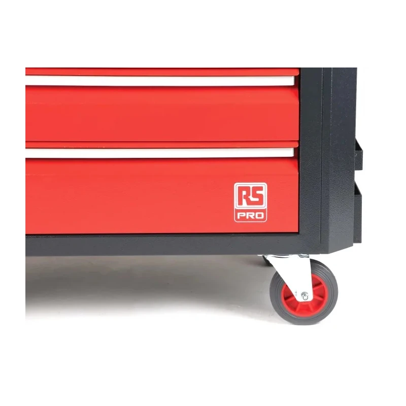 RS PRO 7 Drawer Wheeled Roller Cabinet Steel Mobile Tool Storage 710mm x 450mm x 975mm 66.4kg 833-5900