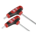 Facom RS PRO 15 Piece L, T Metric Hex Key Set, Hex Size 1.5 to 10 mm with Ball End, Polished Steel 833-5913