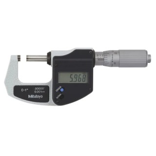 Mitutoyo External Micrometre Imperial & Metric Battery Operated 0-25 mm Measurement Accuracy ±0.0001 in 293-831-30