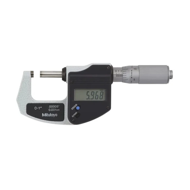 Mitutoyo External Micrometre Imperial & Metric Battery Operated 0-25 mm Measurement Accuracy ±0.0001 in 293-831-30