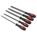 RS PRO 11 Piece Bastard Cut Engineers File Set 200 mm Length with Rectangular Shape and Handles 833-5953