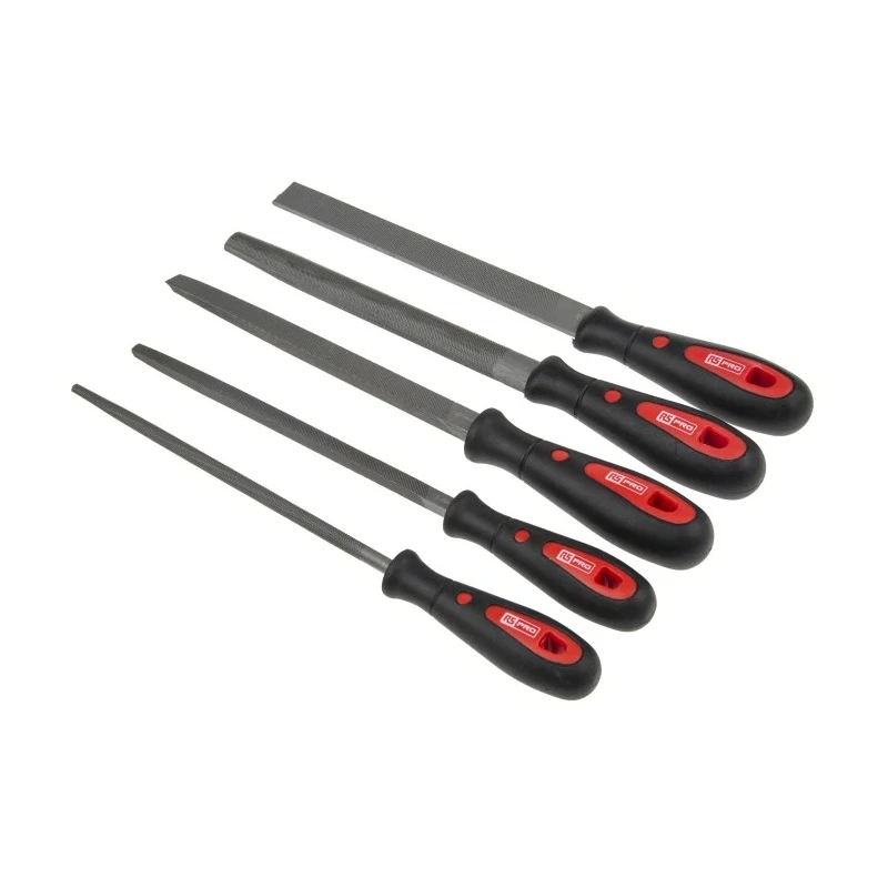 RS PRO 11 Piece Bastard Cut Engineers File Set 200 mm Length with Rectangular Shape and Handles 833-5953