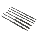 RS PRO 11 Piece Bastard Cut Engineers File Set 200 mm Length with Rectangular Shape and Handles 833-5953