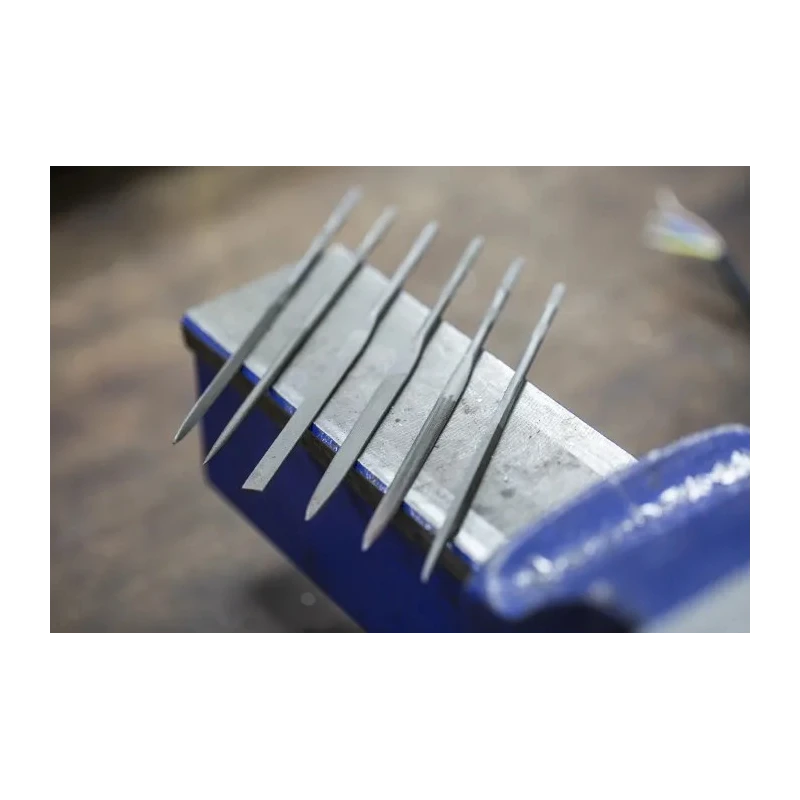 RS PRO 11 Piece Bastard Cut Engineers File Set 200 mm Length with Rectangular Shape and Handles 833-5953
