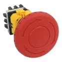 Idec XW1E Series Twist Release Emergency Stop Push Button Panel Mount 22mm Cutout 4PST IP65 