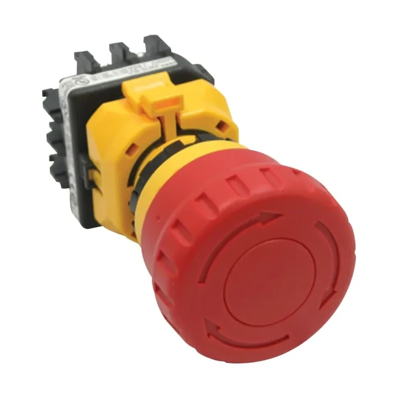 Idec Emergency Stop Push Button Panel Mount 22mm Cutout 4PST Twist Release IP65 XW1E