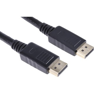 Roline RS PRO Male DisplayPort to Male DisplayPort Cable Polyvinyl Chloride Jacket 1m 3.3V 182-8552