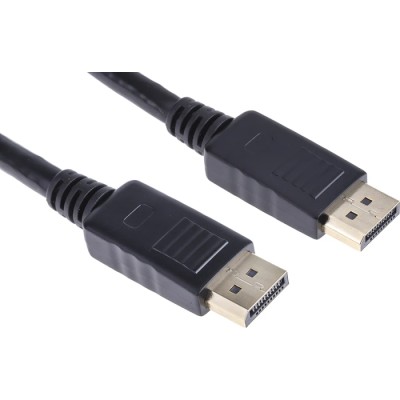 Roline RS PRO Male DisplayPort to Male DisplayPort Cable Polyvinyl Chloride Jacket 1m 3.3V 182-8552