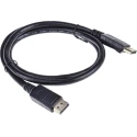 Roline RS PRO Male DisplayPort to Male DisplayPort Cable Polyvinyl Chloride Jacket 1m 3.3V 182-8552