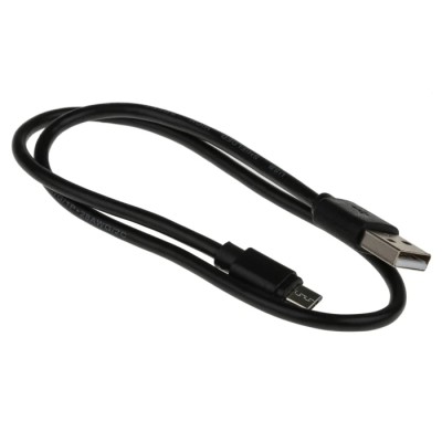 RS PRO IC Socket USB Cable Male USB Type A to Male Micro USB Type B Black 500mm 182-8551