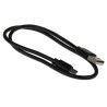 RS PRO IC Socket USB Cable Male USB Type A to Male Micro USB Type B Black 500mm 182-8551