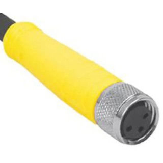 Turck Sensor Actuator Cable Female 3 way M8 to Unterminated 6 m PVC Jacket Yellow PKG 3M-6