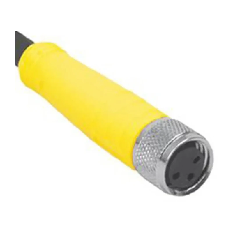 Turck Sensor Actuator Cable Female 3 way M8 to Unterminated 6 m PVC Jacket Yellow PKG 3M-6