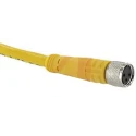 Turck Sensor Actuator Cable Female 3 Way M8 to Male M8, 1 m, Polyvinyl Chloride Jacket, IP67 Rated PKG 3M-1-PSG 3M