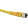 Turck Sensor Actuator Cable Female 3 Way M8 to Male M8, 1 m, Polyvinyl Chloride Jacket, IP67 Rated PKG 3M-1-PSG 3M