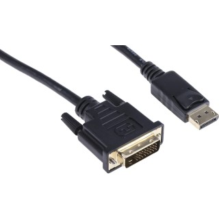 StarTech.com RS PRO Male DVI-D Dual Link to Male DVI-D Polyvinyl Chloride DisplayPort Cable 3 m 182-8787
