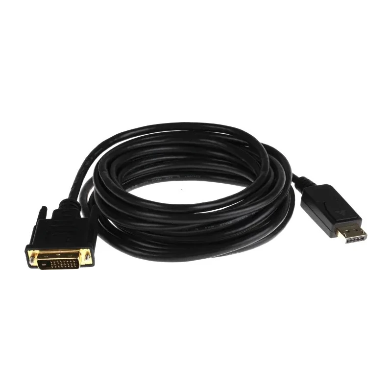 RS PRO Male DVI-D Dual Link to Male DVI-D Polyvinyl Chloride DisplayPort Cable 5 m 182-8788