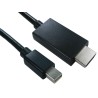 RS PRO Male Mini DisplayPort to Male HDMI Polyvinyl Chloride DisplayPort Cable 3 m 182-8801