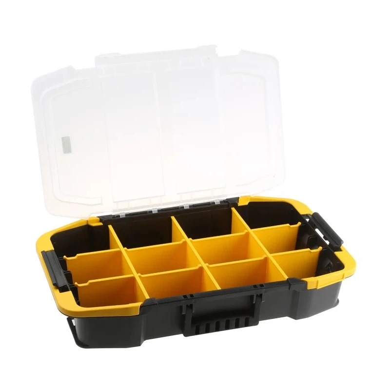 Stanley Adjustable Compartments 2 Cell Yellow, Black Polycarbonate Compartment Box 24.7mm x 31mm x 50.7mm STST1-71962