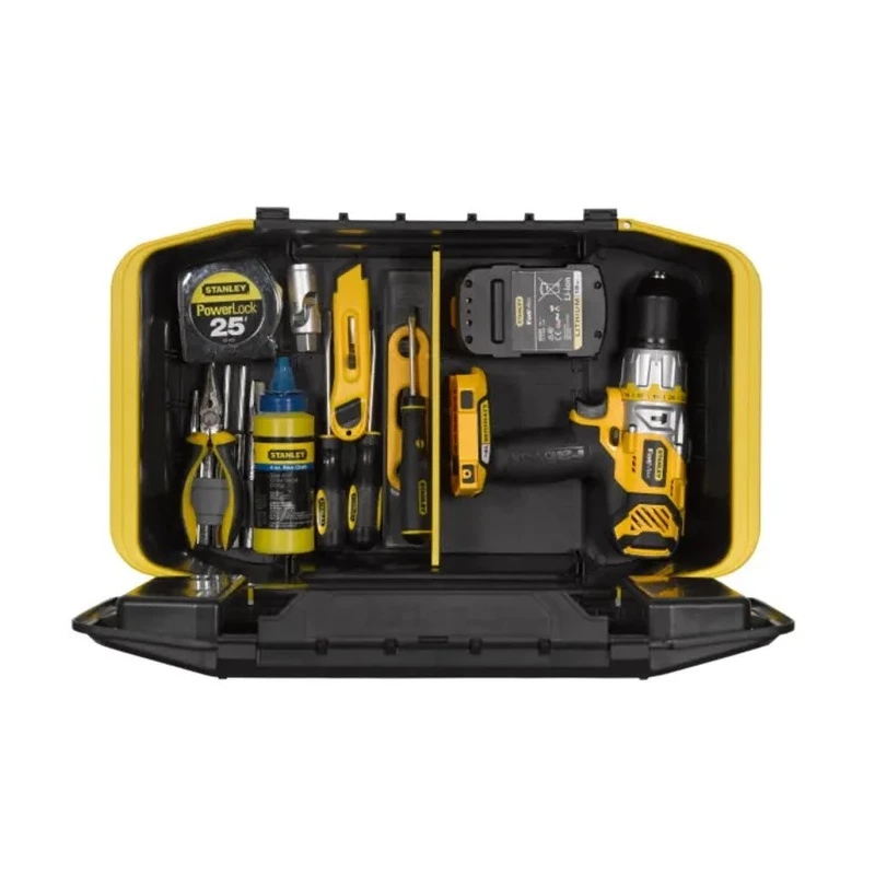 Stanley Adjustable Compartments 2 Cell Yellow, Black Polycarbonate Compartment Box 24.7mm x 31mm x 50.7mm STST1-71962