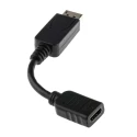 RS PRO Male DisplayPort to Female HDMI Polyvinyl Chloride DisplayPort Cable 150 mm 182-8793