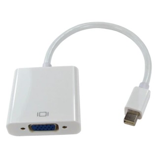 RS PRO Male Mini DisplayPort to Female VGA ABS DisplayPort Cable 150 mm 182-8802