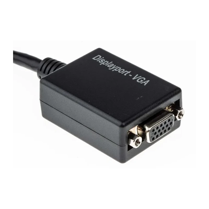 RS PRO Male DisplayPort to Female VGA Polyvinyl Chloride DisplayPort Cable 150 mm 182-8794