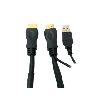 RS PRO 50 m 1080p High Speed HDMI Cable Male to Male with Ethernet, USB Power Connection 182-8814