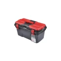 RS PRO Plastic Tool Box 263 mm Height 494 mm Length 250 mm Width Black Red 833-5988