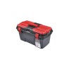RS PRO Plastic Tool Box 263 mm Height 494 mm Length 250 mm Width Black Red 833-5988