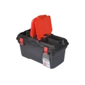 RS PRO Plastic Tool Box 263 mm Height 494 mm Length 250 mm Width Black Red 833-5988